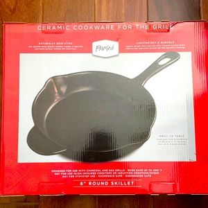 Parini cookware 8in round ceramic skillet